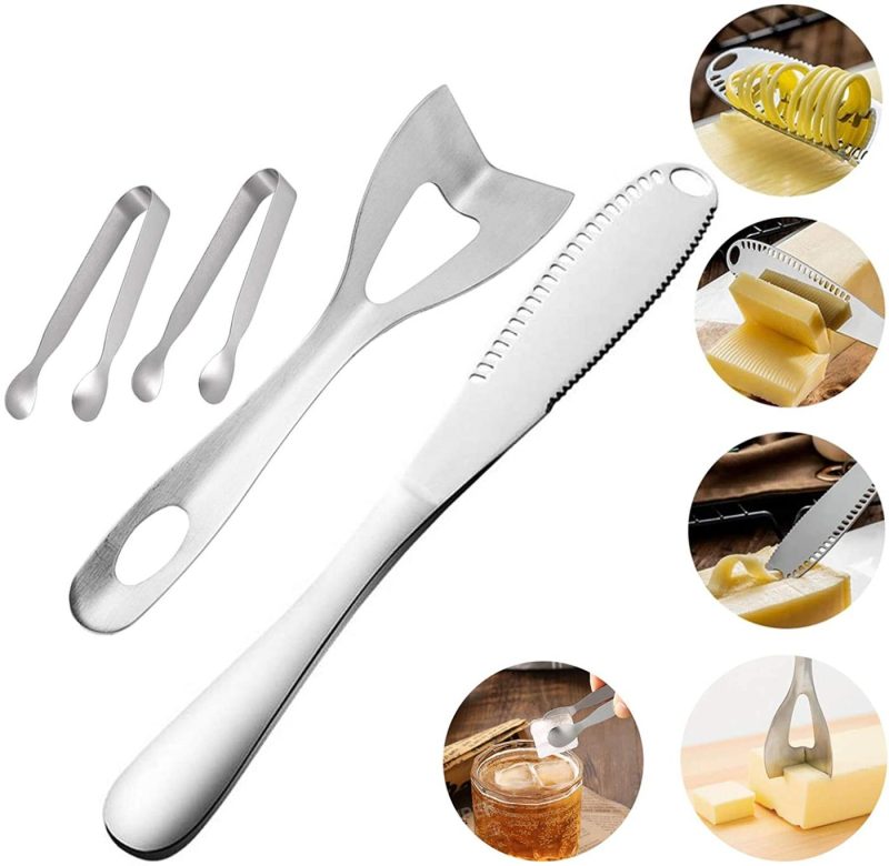 Cutlery & Knife Accessories |  Cheese Knives With Wood Handle Steel Stainless Cheese Slicer Cheese Cutter (Option A) Cutlery & Knife Accessories 2+1model 2