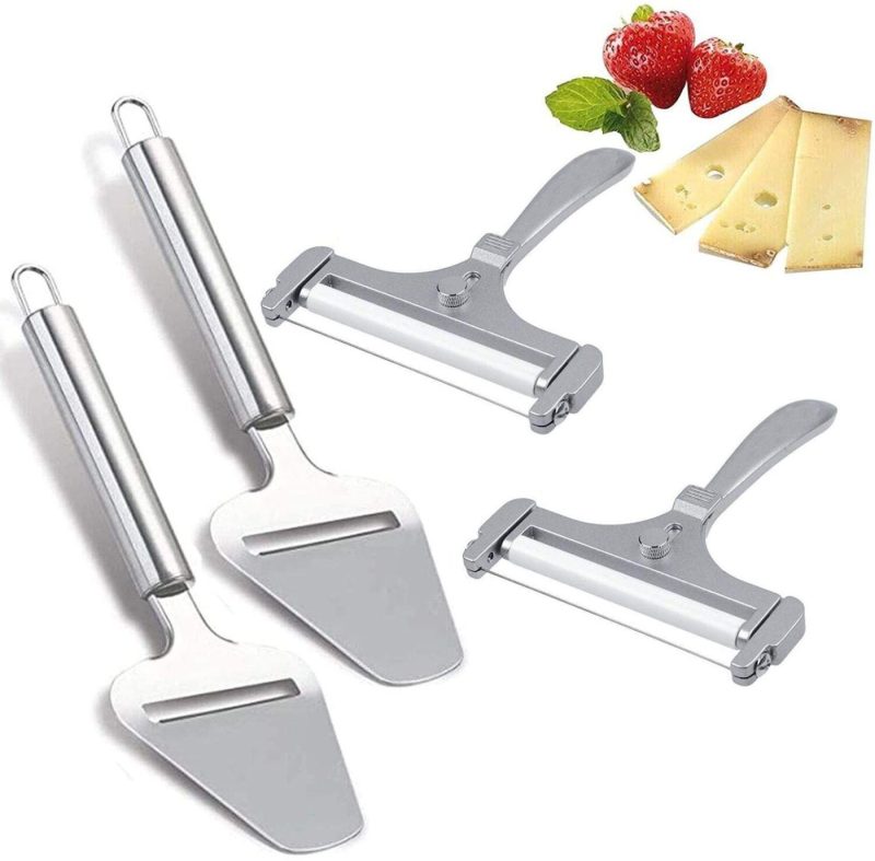 Cutlery & Knife Accessories |  Cheese Knives With Wood Handle Steel Stainless Cheese Slicer Cheese Cutter (Option A) Cutlery & Knife Accessories 2+1model 2