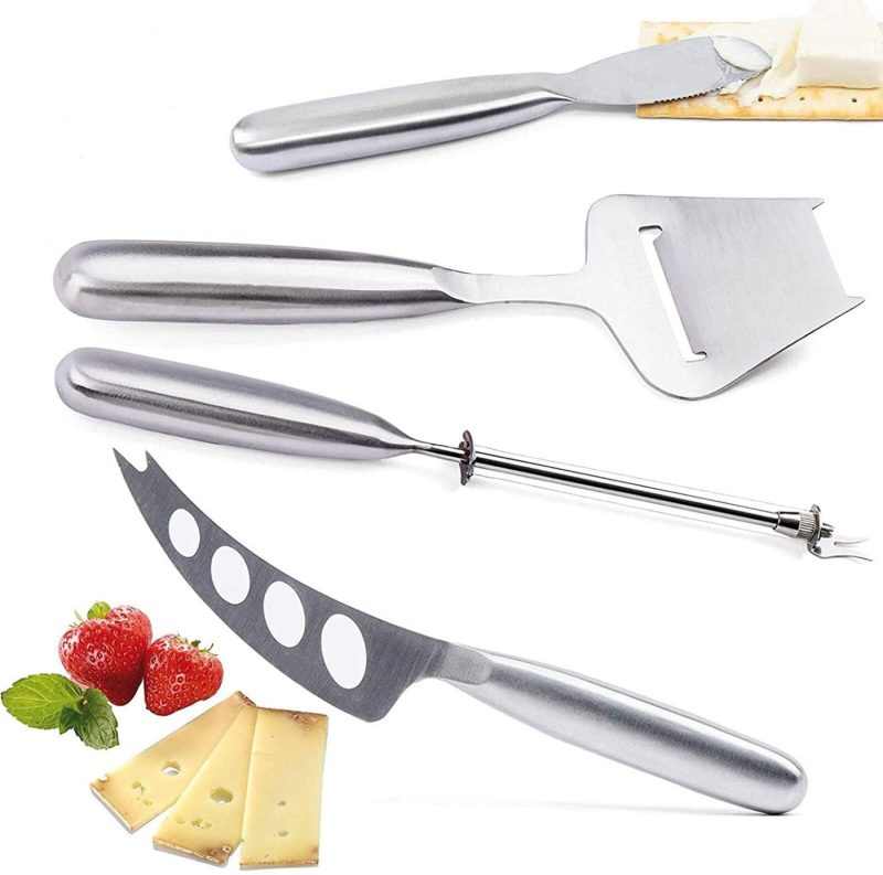 Cutlery & Knife Accessories |  Cheese Knives With Wood Handle Steel Stainless Cheese Slicer Cheese Cutter (Option A) Cutlery & Knife Accessories 2+1model 2