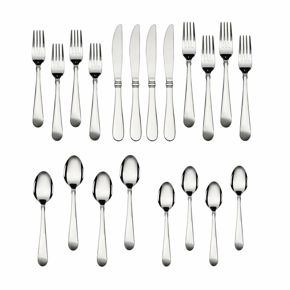 Dining & Entertaining |  20 Piece Stainless Steel Flatware Set, Silver Tableware Service For 4 Dining & Entertaining Dining & Entertaining