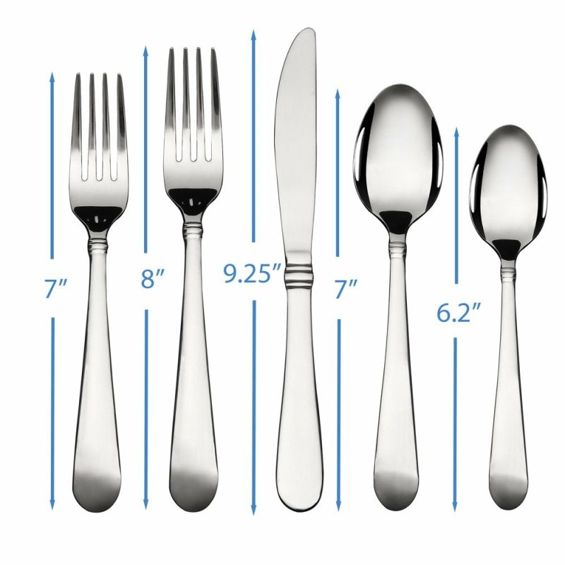 Dining & Entertaining |  20 Piece Stainless Steel Flatware Set, Silver Tableware Service For 4 Dining & Entertaining Dining & Entertaining