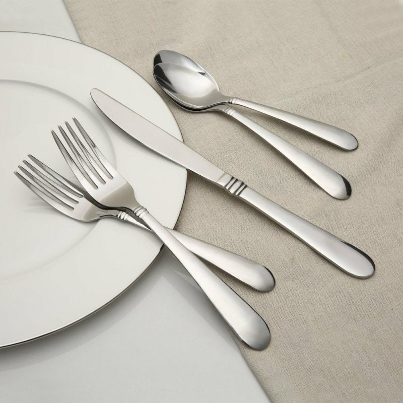 Dining & Entertaining |  20 Piece Stainless Steel Flatware Set, Silver Tableware Service For 4 Dining & Entertaining Dining & Entertaining