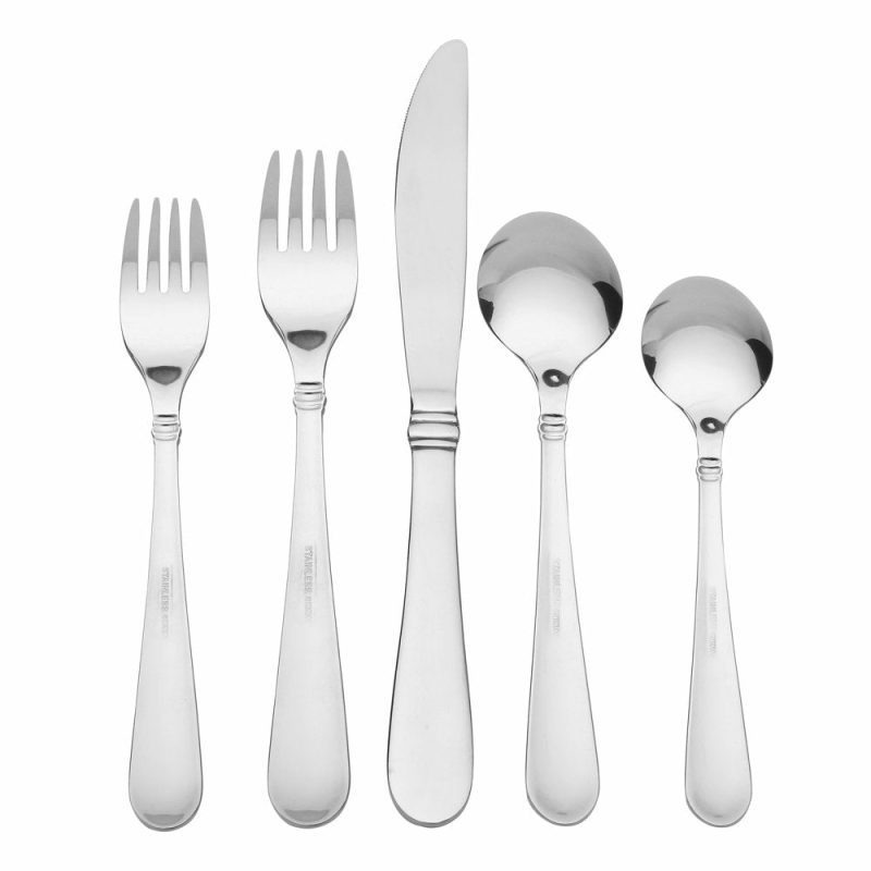 Dining & Entertaining |  20 Piece Stainless Steel Flatware Set, Silver Tableware Service For 4 Dining & Entertaining Dining & Entertaining