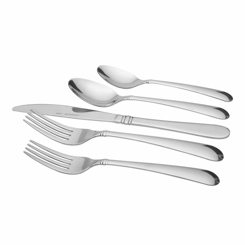 Dining & Entertaining |  20 Piece Stainless Steel Flatware Set, Silver Tableware Service For 4 Dining & Entertaining Dining & Entertaining