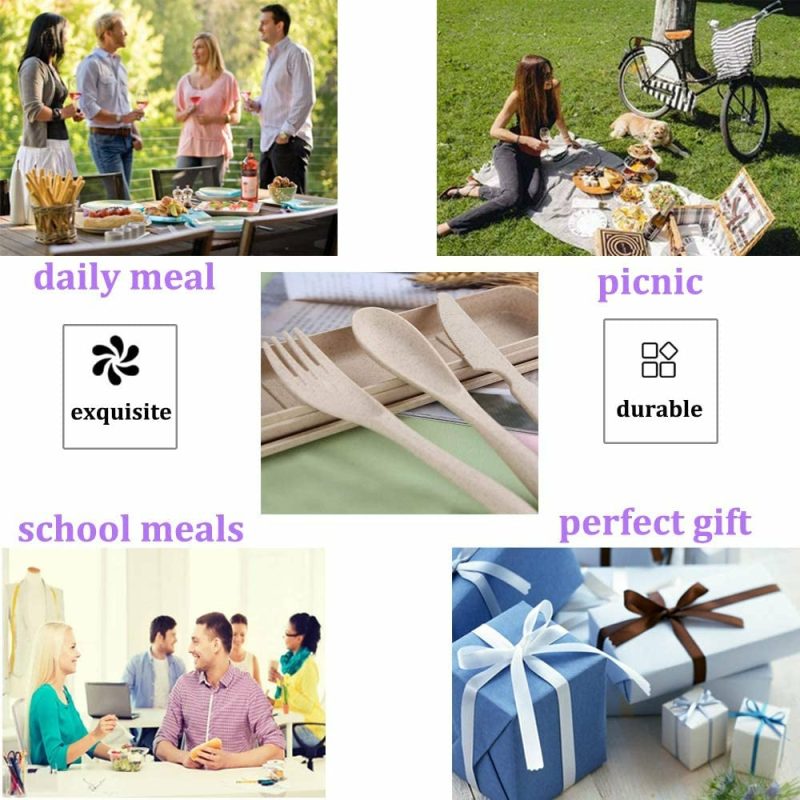 Dining & Entertaining |  4 Sets Portable Cutlery Dining & Entertaining Dining & Entertaining