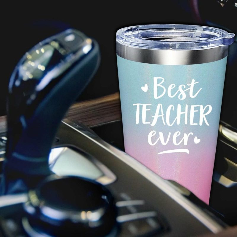 Dining & Entertaining |  Best Teacher Ever – Teacher Appreciation Gifts, Teacher Gifts For, End Of Year Teacher, Retirement Gifts – Teacher Gifts From Student, Teachers Day- Tumbler Cup Bar Tools & Drinkware Bar Tools & Drinkware