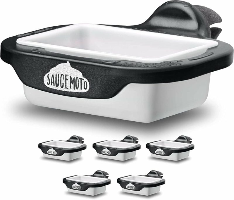 Dining & Entertaining |  Dip Clip | An In-Car Sauce Holder For Ketchup And Dipping Sauces. As Seen On Shark Tank (2 Pack, Black) Dining & Entertaining Assortment