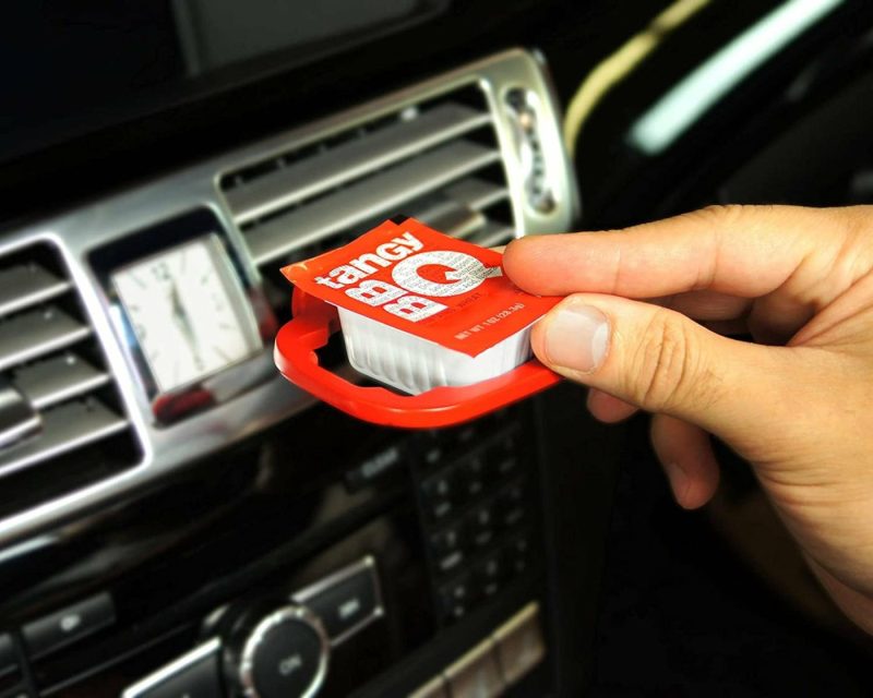 Dining & Entertaining |  Dip Clip | An In-Car Sauce Holder For Ketchup And Dipping Sauces. As Seen On Shark Tank (2 Pack, Black) Dining & Entertaining Assortment