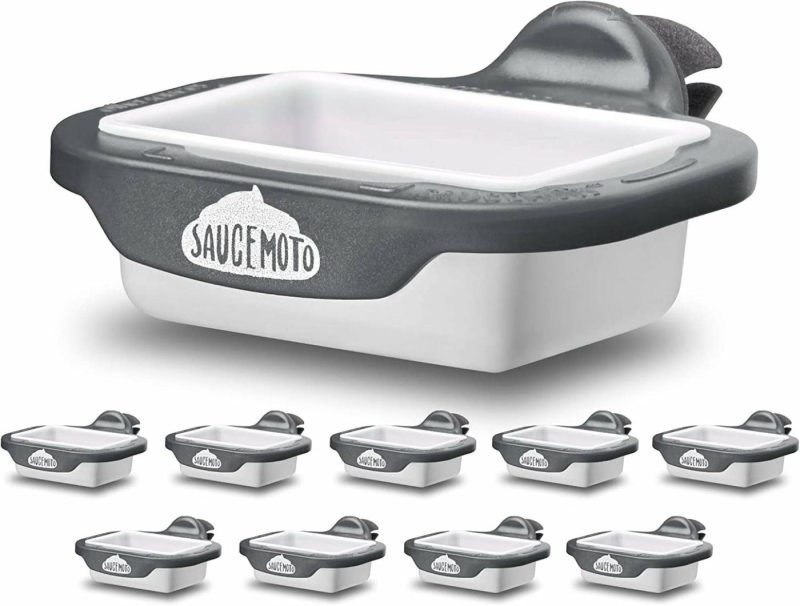 Dining & Entertaining |  Dip Clip | An In-Car Sauce Holder For Ketchup And Dipping Sauces. As Seen On Shark Tank (2 Pack, Black) Dining & Entertaining Assortment