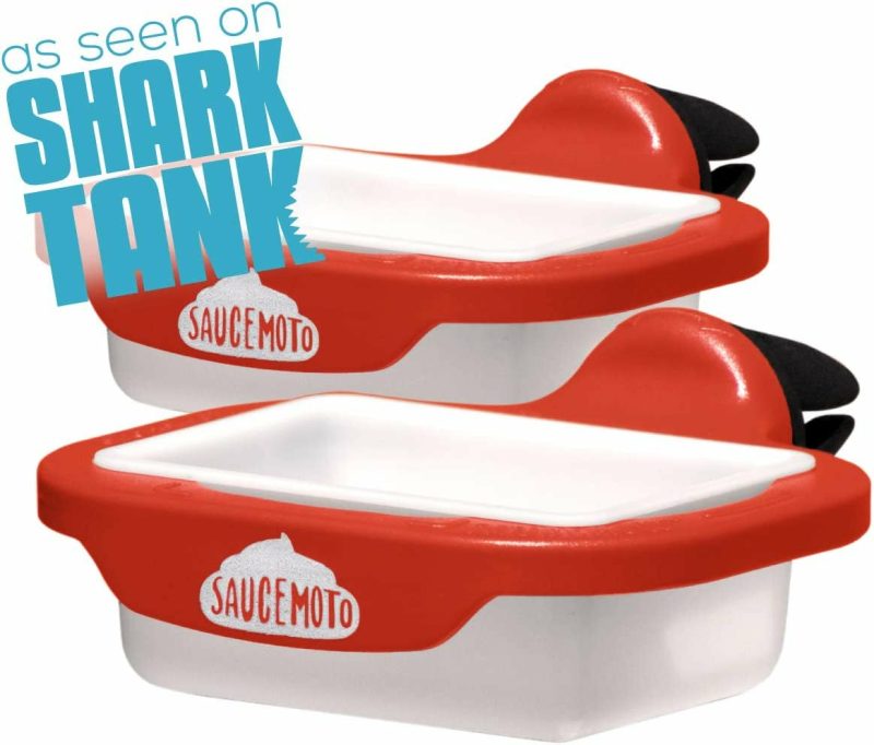 Dining & Entertaining |  Dip Clip | An In-Car Sauce Holder For Ketchup And Dipping Sauces. As Seen On Shark Tank (2 Pack, Black) Dining & Entertaining Assortment