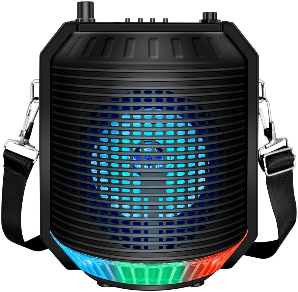 DJ, Electronic Music & Karaoke |  Resltaly Bluetooth Speaker With Karaoke, Portable Karaoke Machine For Adults And Kids – 5.0 Wireless Speaker With Fm Radio,4" Bass Stereo,Loud,Dj Lights/Mini/Tws/Aux/Mic/Outdoor Party Speaker System DJ, Electronic Music & Karaoke DJ, Electronic Music & Karaoke