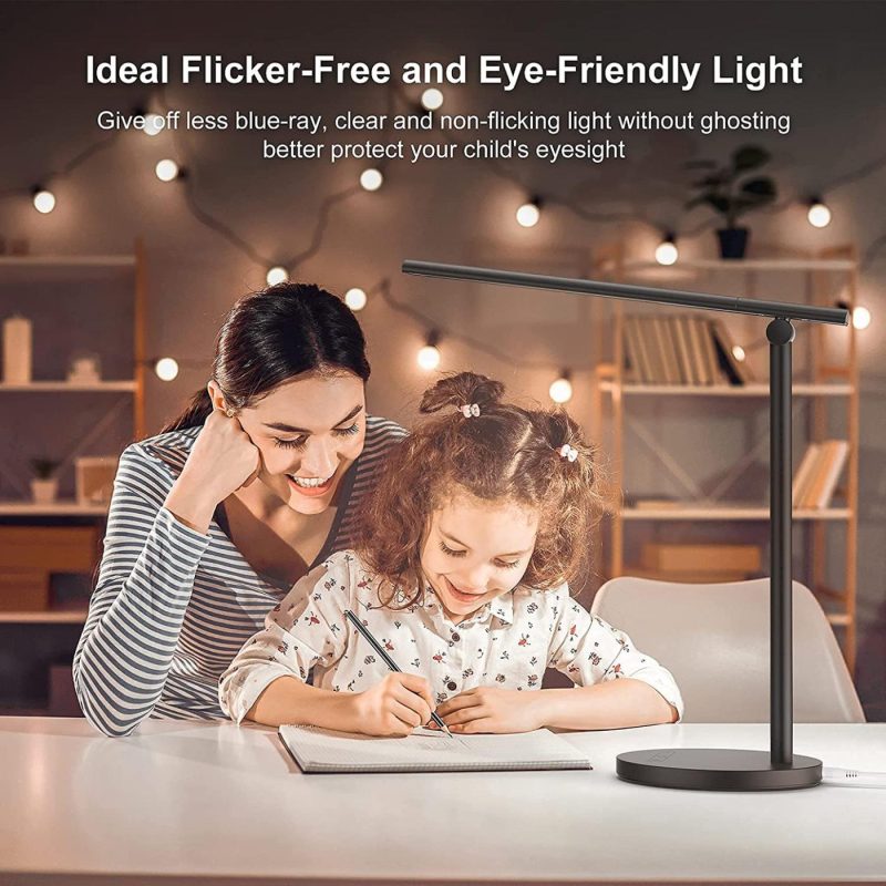 Education & Crafts |  24W Led Desk Lamp, Desk Lamp With Wireless Charger, Desk Lamp For Home Office With 10W Fast Charge, Dimmable Desk Lamp With Pleless Dimming, 440Lumens, 3 Color Temperatures Education & Crafts Education & Crafts