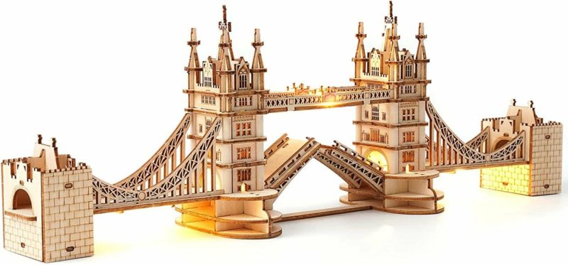 Education & Crafts |  3D Puzzle For Adults Wooden Craft Kits For Teens Diy Construction Model Kit With Led Light To Build Educational Big Ben Set Toys Education & Crafts Big Ben