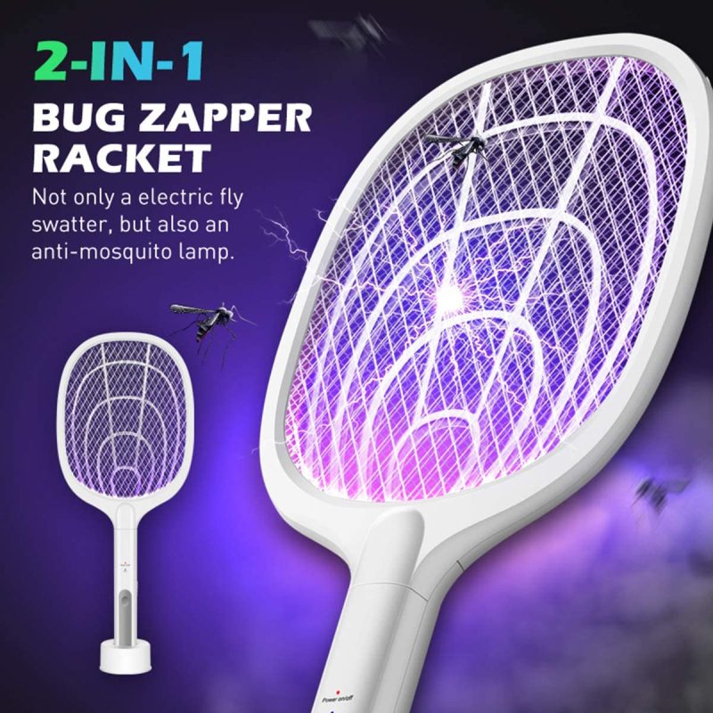 Education & Crafts |  Aicase Bug Zapper, 3000 Volt Indoor & Outdoor Electric Fly Swatter, Usb Rechargeable Mosquito Killer Racket For Home Bedroom, Kitchen,Office, Backyard, Patio,Safe To Touch With 3-Layer Safety Mesh Education & Crafts AICase