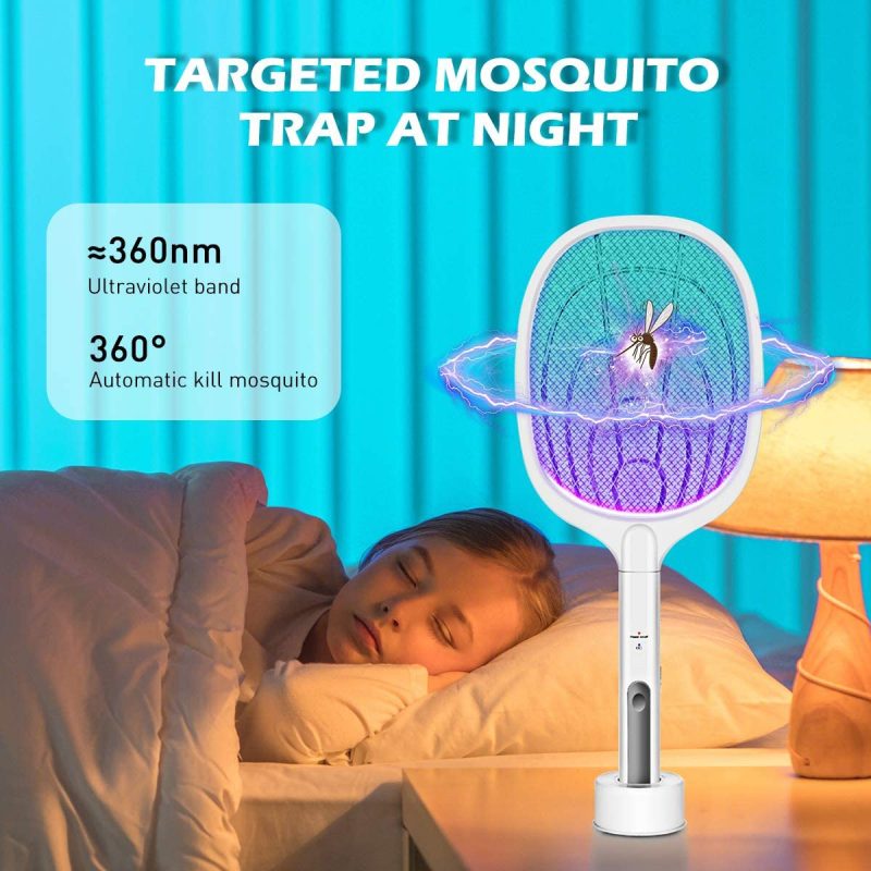 Education & Crafts |  Aicase Bug Zapper, 3000 Volt Indoor & Outdoor Electric Fly Swatter, Usb Rechargeable Mosquito Killer Racket For Home Bedroom, Kitchen,Office, Backyard, Patio,Safe To Touch With 3-Layer Safety Mesh Education & Crafts AICase