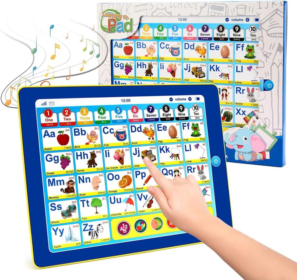 Education & Crafts |  Beaure Toddler Learning Tablet With Abc/Words/Numbers/Color/Games/Music, Interactive Educational Electronic Learning Pad Toys, Preschool Toddler Toys Gifts For Age 3 4 5 Year Old Boys And Girls Education & Crafts BEAURE