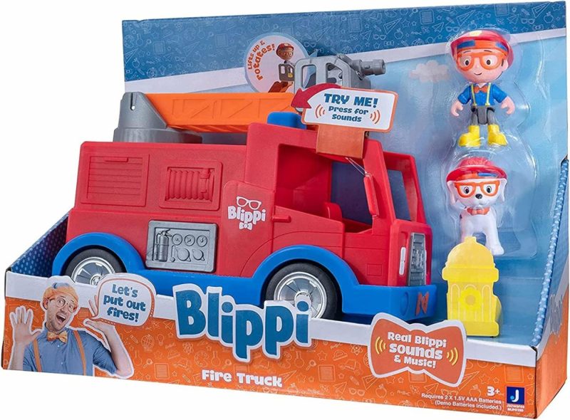 Education & Crafts |  Blippi Fire Truck – Fun Freewheeling Vehicles With Freewheeling Features Including 3 Firefighter And Fire Dog, Sounds And Phrases – Educational Vehicles For Toddlers And Young Kids Education & Crafts Blippi