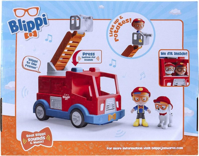 Education & Crafts |  Blippi Fire Truck – Fun Freewheeling Vehicles With Freewheeling Features Including 3 Firefighter And Fire Dog, Sounds And Phrases – Educational Vehicles For Toddlers And Young Kids Education & Crafts Blippi