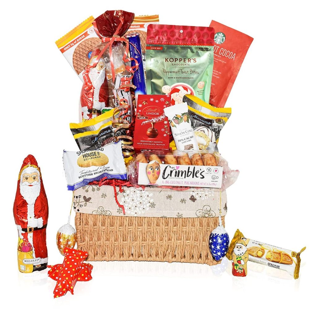 Education & Crafts |  Christmas Gift Baskets – Macaroons, Chocolate, Santa, Holiday – Premium Gift Baskets For Family, Friends, Colleagues, Office, Men,, Corporate, Him, Her Education & Crafts Education & Crafts