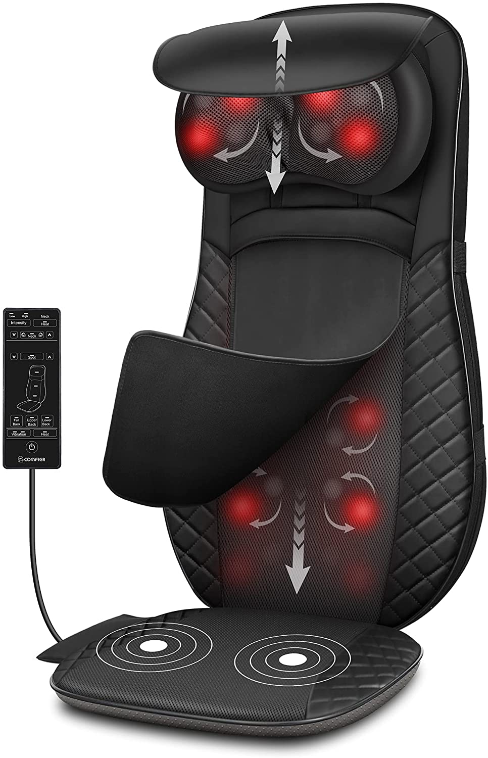 Education & Crafts |  Comfier Shiatsu Neck & Back Massager With Heat, Massagers For Neck And Back Deep Tissue,Adjustable Shiatsu Nodes,Full Body Massage Chair Pad For Office,Home,Gifts For Mom,Dad Education & Crafts COMFIER