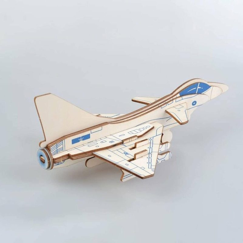 Education & Crafts |  Hands Craft Airplane Diy 3D Wooden Puzzle Model Kit – Laser Cut Wooden Puzzle Craft Kit, Brain Teaser And Educational Stem Diy Building Model Toy，Fighter Jet Education & Crafts Apach