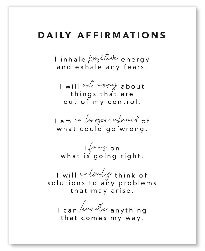 Education & Crafts |  Inspirational Wall Art Affirmations Poster – Motivational Positive Self Love Quotes – Decor For Office Desk, Bedroom Teens Girls – 8X10 – Unframed Education & Crafts Education & Crafts