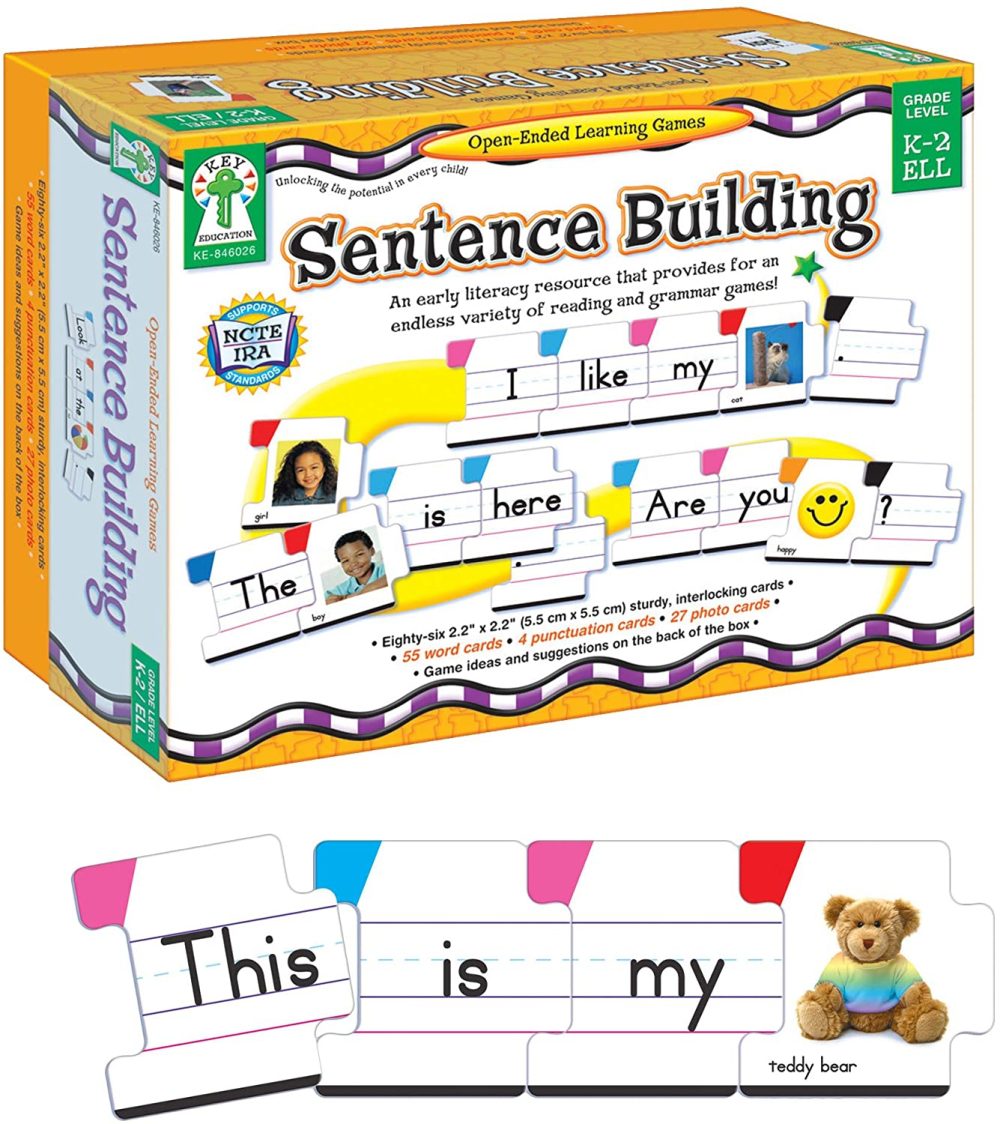 Education & Crafts |  Key Education Sentence Building For Kids—Sight Word Builder For Early Reading, Speech, Writing, Language, Literacy Resource For Kindergarten-2Nd Grade Education & Crafts Carson Dellosa Education