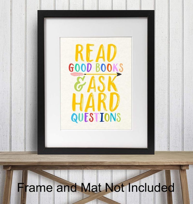 Education & Crafts |  Kids Reading And Learning Wall Art Posters Print Set, Unique Motivational Decor For Kids Bedroom, Toddler And Child Room, Home School Classroom, Library – Gift For Teachers, Moms, Dads, 8X10 Photos Education & Crafts Education & Crafts