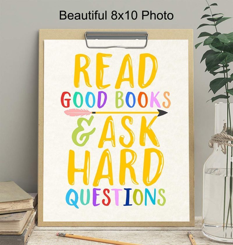 Education & Crafts |  Kids Reading And Learning Wall Art Posters Print Set, Unique Motivational Decor For Kids Bedroom, Toddler And Child Room, Home School Classroom, Library – Gift For Teachers, Moms, Dads, 8X10 Photos Education & Crafts Education & Crafts