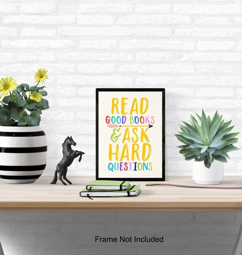 Education & Crafts |  Kids Reading And Learning Wall Art Posters Print Set, Unique Motivational Decor For Kids Bedroom, Toddler And Child Room, Home School Classroom, Library – Gift For Teachers, Moms, Dads, 8X10 Photos Education & Crafts Education & Crafts