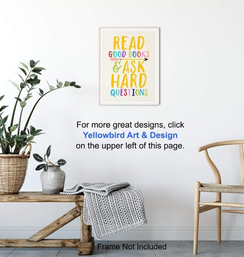 Education & Crafts |  Kids Reading And Learning Wall Art Posters Print Set, Unique Motivational Decor For Kids Bedroom, Toddler And Child Room, Home School Classroom, Library – Gift For Teachers, Moms, Dads, 8X10 Photos Education & Crafts Education & Crafts