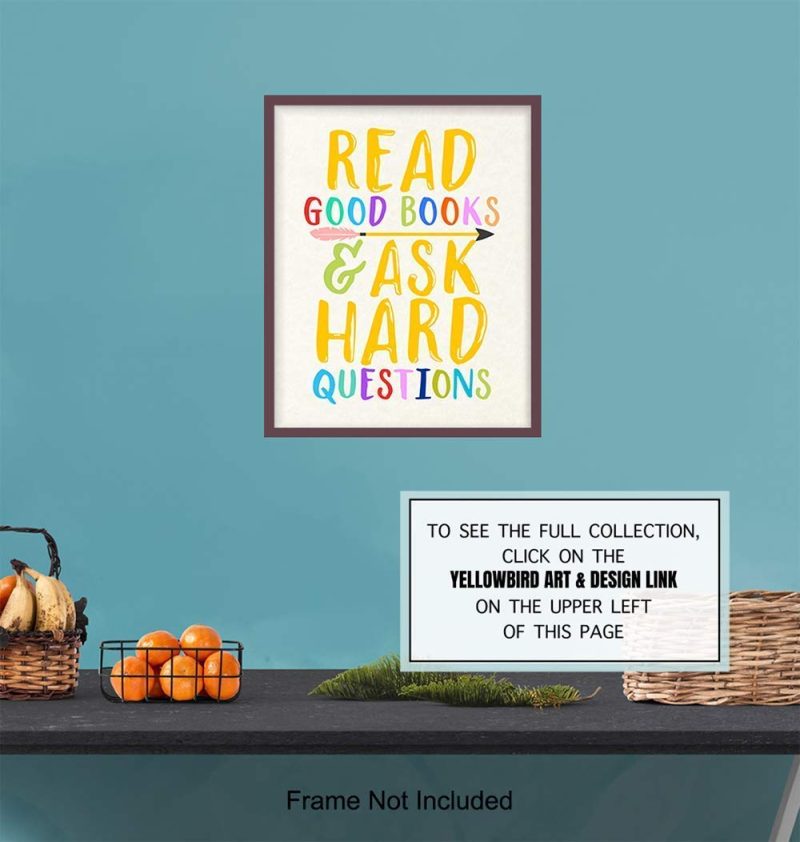 Education & Crafts |  Kids Reading And Learning Wall Art Posters Print Set, Unique Motivational Decor For Kids Bedroom, Toddler And Child Room, Home School Classroom, Library – Gift For Teachers, Moms, Dads, 8X10 Photos Education & Crafts Education & Crafts