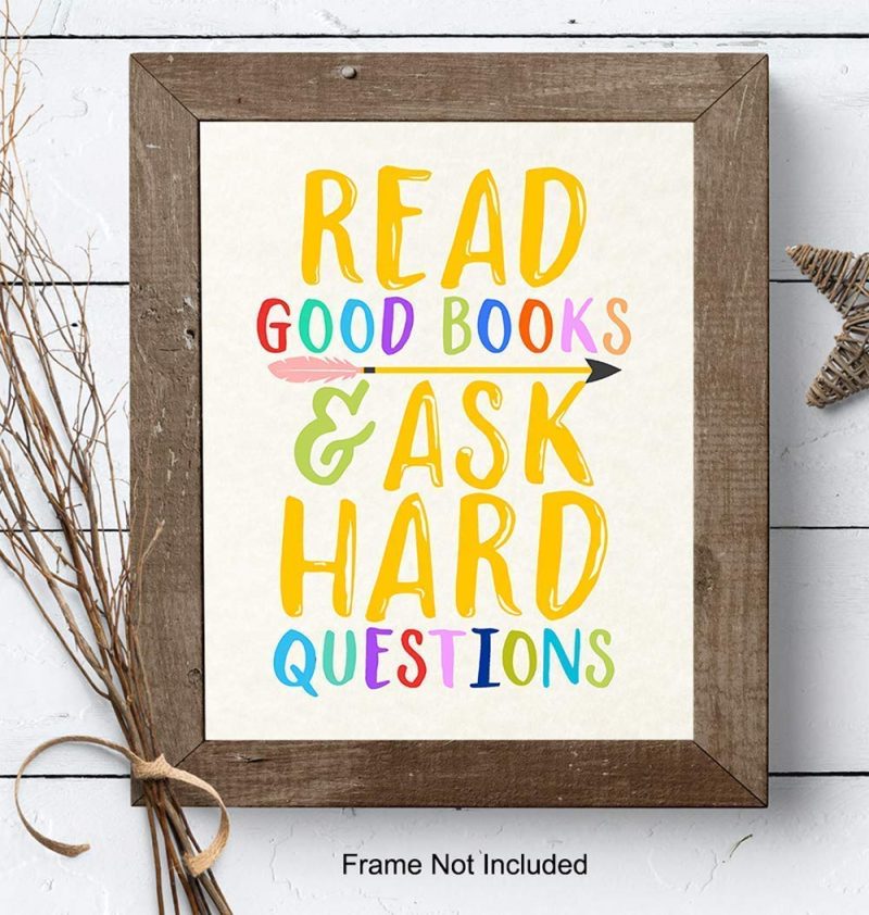 Education & Crafts |  Kids Reading And Learning Wall Art Posters Print Set, Unique Motivational Decor For Kids Bedroom, Toddler And Child Room, Home School Classroom, Library – Gift For Teachers, Moms, Dads, 8X10 Photos Education & Crafts Education & Crafts