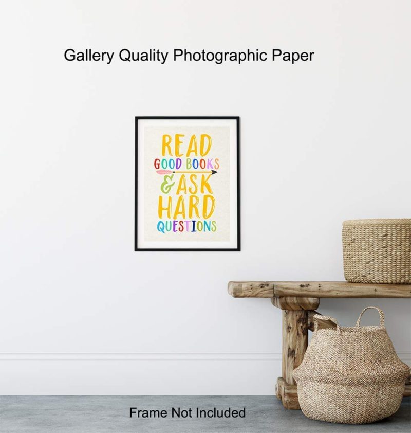 Education & Crafts |  Kids Reading And Learning Wall Art Posters Print Set, Unique Motivational Decor For Kids Bedroom, Toddler And Child Room, Home School Classroom, Library – Gift For Teachers, Moms, Dads, 8X10 Photos Education & Crafts Education & Crafts