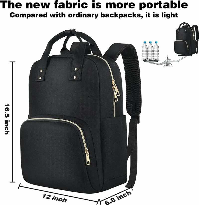 Education & Crafts |  Laptop Backpack, Durable Teacher Backpack Nurse Bags, Small Travel Backpack Flight Approved, College School Computer Work Backpack Purse Bookbag For Student Fit 15.6 Inch Notebook Men Education & Crafts black