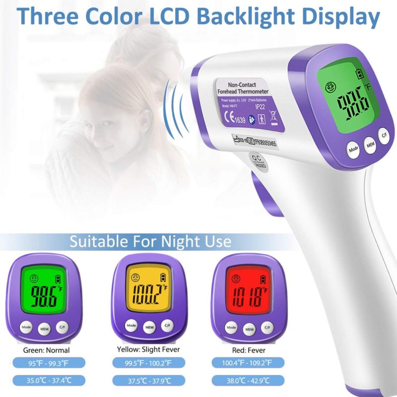 Education & Crafts |  Non Contact Medical Screening Forehead Thermometer For Physician Offices And Hospitals (Mounted) Education & Crafts Education & Crafts