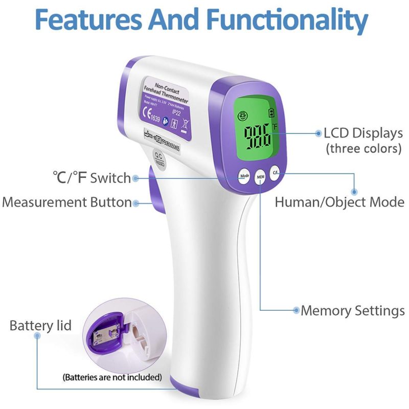 Education & Crafts |  Non Contact Medical Screening Forehead Thermometer For Physician Offices And Hospitals (Mounted) Education & Crafts Education & Crafts