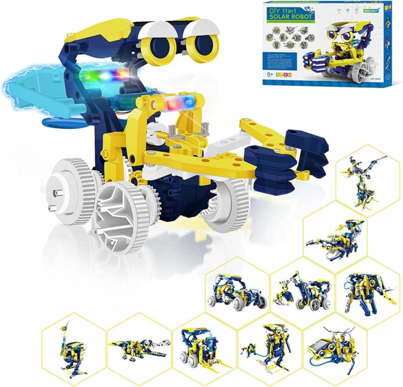 Education & Crafts |  Projects For Kids Ages 8-12, Solor Robot Kits With Unique Led Light Educational Building Toys, Science Experiment Kit Gift For Boys 8 9 10 11 12 Years Old Education & Crafts 2 Pcs