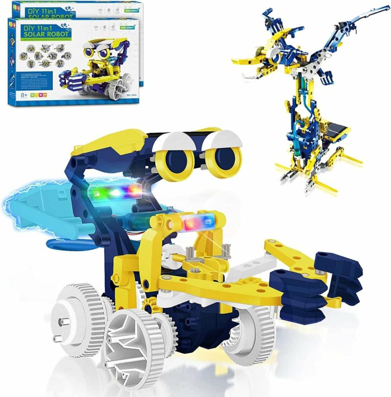 Education & Crafts |  Projects For Kids Ages 8-12, Solor Robot Kits With Unique Led Light Educational Building Toys, Science Experiment Kit Gift For Boys 8 9 10 11 12 Years Old Education & Crafts 2 Pcs