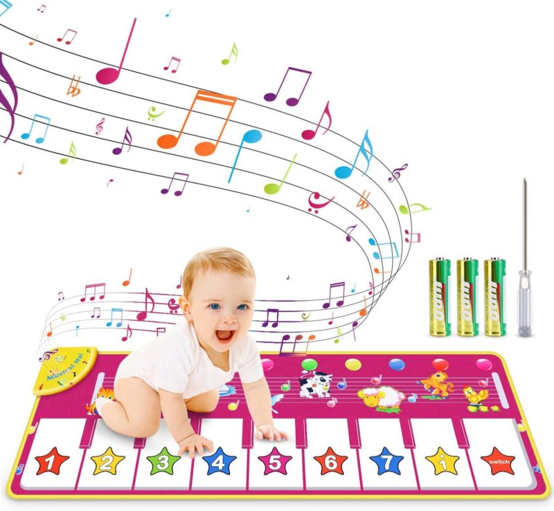 Education & Crafts |  Renfox Kids Musical Keyboard Piano Mat, Electronic Music Play Blanket Dance Mat With 8 Different Animal Sound For Early Learning Education Toys Gift For Toddler Baby Boys Girls (Batteries Included) Education & Crafts Education & Crafts