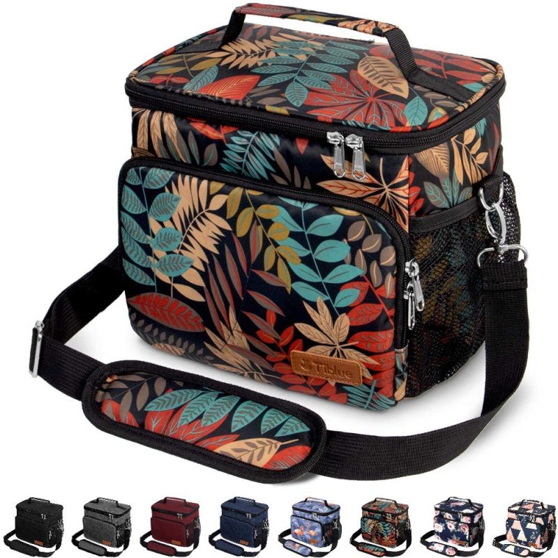 Education & Crafts |  Reusable Lunch Box For Office Work School Picnic Beach – Leakproof Cooler Tote Bag Freezable Lunch Bag With Adjustable Shoulder Strap Education & Crafts Autumn