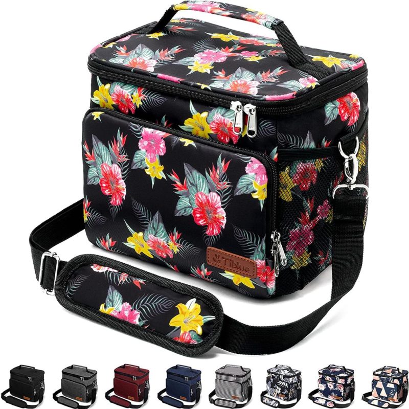 Education & Crafts |  Reusable Lunch Box For Office Work School Picnic Beach – Leakproof Cooler Tote Bag Freezable Lunch Bag With Adjustable Shoulder Strap Education & Crafts Autumn