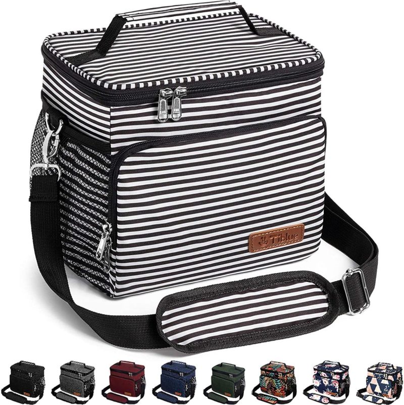 Education & Crafts |  Reusable Lunch Box For Office Work School Picnic Beach – Leakproof Cooler Tote Bag Freezable Lunch Bag With Adjustable Shoulder Strap Education & Crafts Autumn