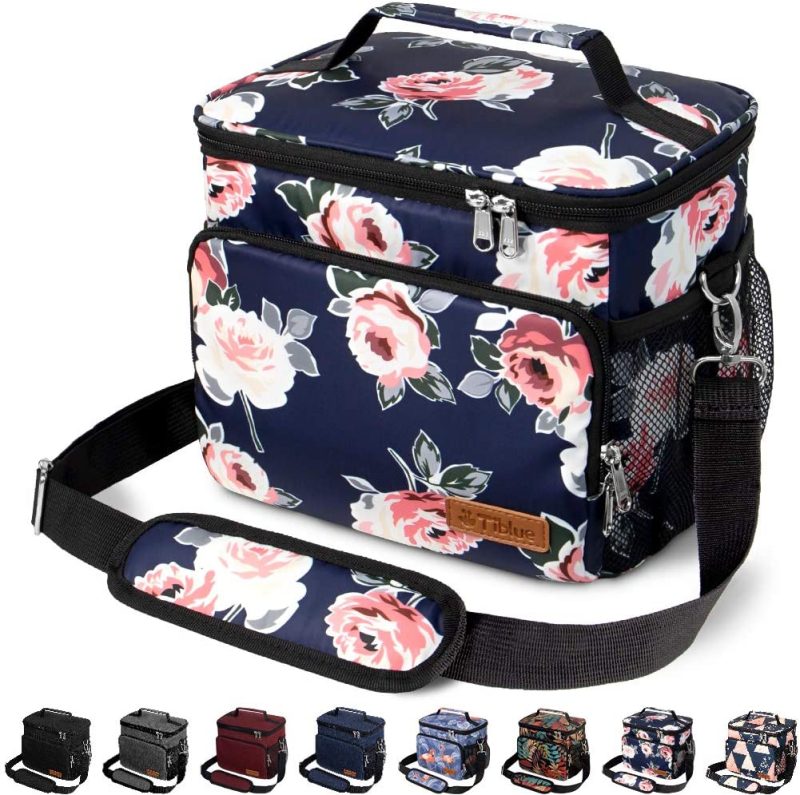 Education & Crafts |  Reusable Lunch Box For Office Work School Picnic Beach – Leakproof Cooler Tote Bag Freezable Lunch Bag With Adjustable Shoulder Strap Education & Crafts Autumn