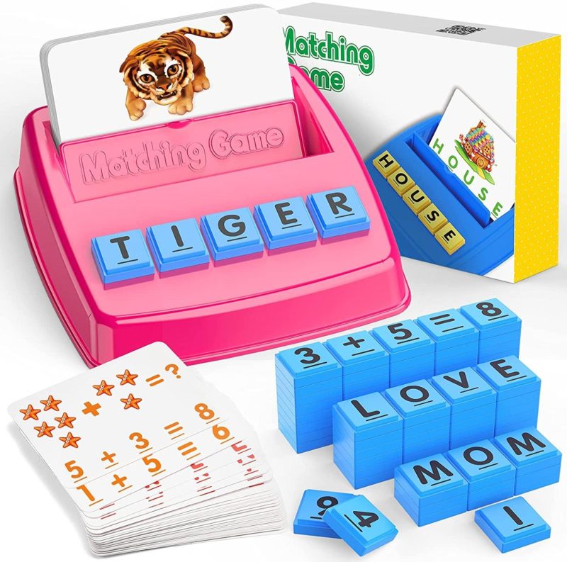 Education & Crafts |  Stocking Stuffer Gifts For 2-8 Years Old Girls Boys 116 Pcs Learning Toys For Toddlers 2-8 Years Educational Toys For Preschool Matching Letter Game For Kids Spelling Game Flash Cards Rose Education & Crafts Education & Crafts