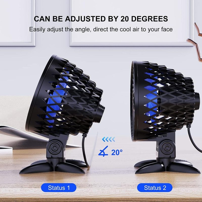 Education & Crafts |  Usb Desk Fan, Powerful Mini Usb Fan, Stepless Speed Usb Fan, Portable Table Cooling Fan Silent Personal Usb Fan With Usb-Powered For Home, Outdoor Travel, Office Education & Crafts black