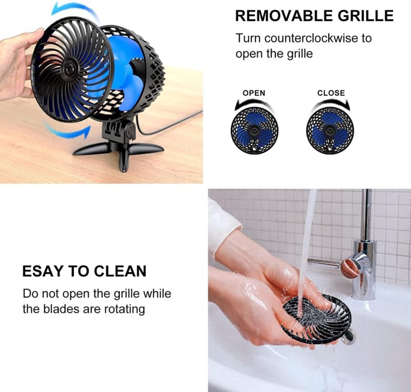 Education & Crafts |  Usb Desk Fan, Powerful Mini Usb Fan, Stepless Speed Usb Fan, Portable Table Cooling Fan Silent Personal Usb Fan With Usb-Powered For Home, Outdoor Travel, Office Education & Crafts black