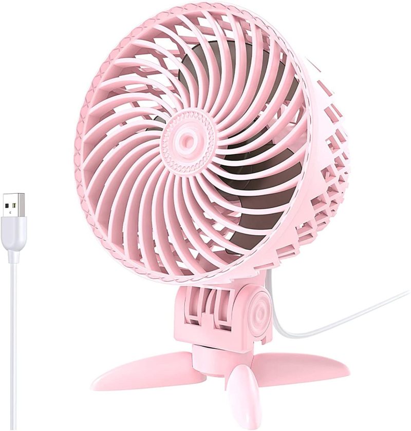 Education & Crafts |  Usb Desk Fan, Powerful Mini Usb Fan, Stepless Speed Usb Fan, Portable Table Cooling Fan Silent Personal Usb Fan With Usb-Powered For Home, Outdoor Travel, Office Education & Crafts black