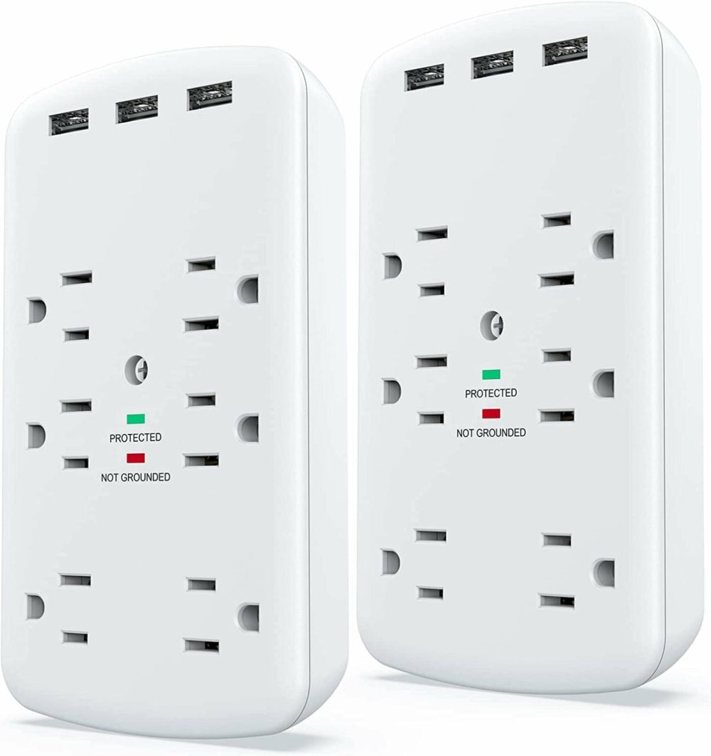 Education & Crafts |  Usb Outlet Extender, Usb Wall Charger Surge Protector Wall Outlets 6Ac Outlets Plug Extender Splitter With 3 Usb Ports 1728J Power Strip Multi Plug Outlets Adapter For Home, Office, Travel Education & Crafts AnnTane