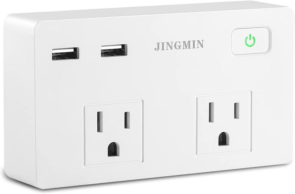 Education & Crafts |  Usb Wall Charger Surge Protector, 2 Outlet Extender With 2 Usb Charging Ports ( 3.1A Total), 5610 Joules Multi Plug Outlet Power Strip For Home, Travel, Office Education & Crafts DealsXS.com